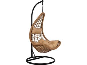 ΚΡΕΜΑΣΤΗ ΠΟΛΥΘΡΟΝΑ ΦΩΛΙΑ LUCIA HM5676.01 ΜΕ WICKER & ΜΑΞΙΛΑΡΙΑ ΜΠΕΖ Φ95Χ195Υ εκ.