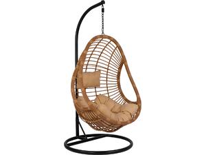 ΚΡΕΜΑΣΤΗ ΠΟΛΥΘΡΟΝΑ ΦΩΛΙΑ CALLIE HM5541.01 ΜΕ WICKER & ΜΑΞΙΛΑΡΙΑ ΜΠΕΖ Φ95Χ195Υ εκ.