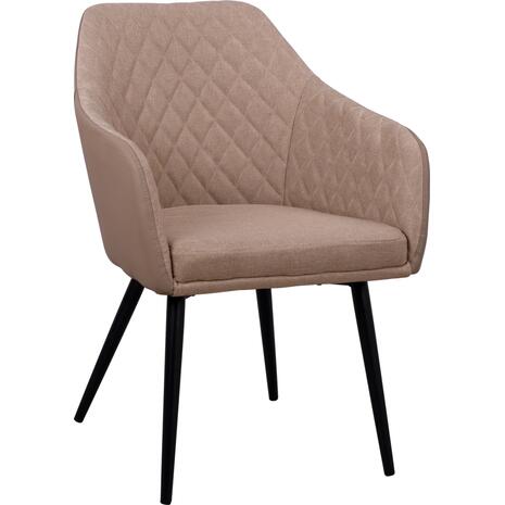 ΠΟΛΥΘΡΟΝΑΚΙ CHARLES HM8522.07 ΜΕ ΥΦΑΣΜΑ ΜΠΕΖ & PU ΜΠΕΖ 57x63x83Υ εκ. (σετ 2 τεμαχίων)