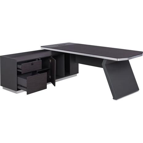 ΓΡΑΦΕΙΟ ΕΠΑΓΓΕΛΜΑΤΙΚΟ ΑΡΙΣΤΕΡΗ ΓΩΝΙΑ ROSEWOOD HM2084L 220X180X76Υεκ.