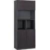 ΒΙΒΛΙΟΘΗΚΗ ΓΡΑΦΕΙΟΥ ΕΠΑΓΓΕΛΜΑΤΙΚΗ ROSEWOOD HM2089 ΜΕΛΑΜΙΝΗ ΓΚΡΙ-WENGE 80Χ40Χ200Υεκ.