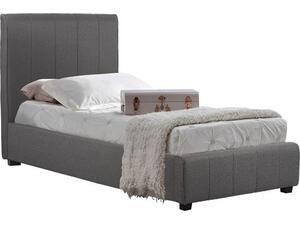 ΚΡΕΒΑΤΙ MONDY 90x200 εκ. ΜΕ ΥΦΑΣΜΑ DARK GREY HM586.05