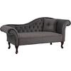 ΑΝΑΚΛΙΝΔΡΟ T.CHESTERFIELD ΓΚΡΙ ΒΕΛΟΥΔΟ NIOVI HM3008.10 ΔΕΞΙ ΜΠΡΑΤΣΟ 189x61x84Yεκ.