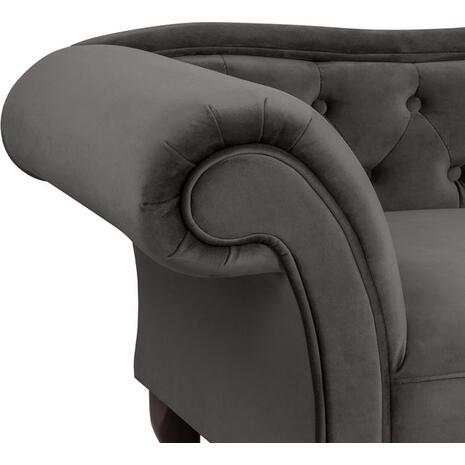 ΑΝΑΚΛΙΝΔΡΟ T.CHESTERFIELD ΓΚΡΙ ΒΕΛΟΥΔΟ NIOVI HM3008.10 ΔΕΞΙ ΜΠΡΑΤΣΟ 189x61x84Yεκ.