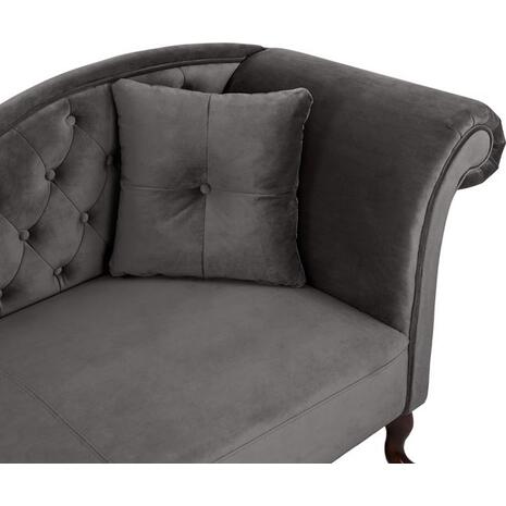 ΑΝΑΚΛΙΝΔΡΟ T.CHESTERFIELD ΓΚΡΙ ΒΕΛΟΥΔΟ NIOVI HM3008.10 ΔΕΞΙ ΜΠΡΑΤΣΟ 189x61x84Yεκ.