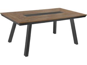 ΤΡΑΠΕΖΙ ΑΛΟΥΜΙΝΙΟΥ TABER ΜΕ POLYWOOD 200X100 ΓΚΡΙ HM5131.12
