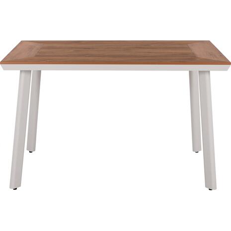 ΤΡΑΠΕΖΙ ΑΛΟΥΜΙΝΙΟΥ TABER ΜΕ POLYWOOD ΛΕΥΚΟ 120x80x72,5Υ εκ. HM5562.01
