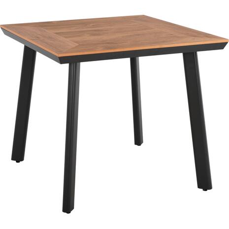ΤΡΑΠΕΖΙ ΑΛΟΥΜΙΝΙΟΥ TABER ΑΝΘΡΑΚΙ ΜΕ ΕΠΙΦΑΝΕΙΑ POLYWOOD HM5563.02 80x80x73Υεκ.