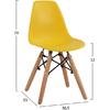 ΚΑΡΕΚΛΑ TWIST KID ΤΜΧ.HM8453.04 ΞΥΛΙΝΑ ΠΟΔΙΑ &ΚΑΘΙΣΜΑ ΚΙΤΡΙΝΟ PP 30,5Χ33Χ59 ΕΚ (σετ 4 τεμαχίων)
