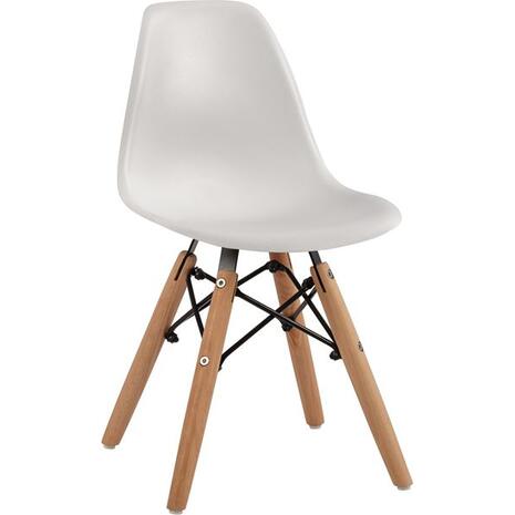 ΚΑΡΕΚΛΑ TWIST KID HM8453.01 ΞΥΛΙΝΑ ΠΟΔΙΑ Κ ΚΑΘΙΣΜΑ PP ΛΕΥΚΟ 31x34x55.5Υεκ (σετ 4 τεμαχίων)