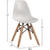 ΚΑΡΕΚΛΑ TWIST KID HM8453.01 ΞΥΛΙΝΑ ΠΟΔΙΑ Κ ΚΑΘΙΣΜΑ PP ΛΕΥΚΟ 31x34x55.5Υεκ (σετ 4 τεμαχίων)