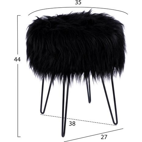 ΣΚΑΜΠΟ JAKOB HM8412.01 ΑΠΟ ΓΟΥΝΑ ΜΑΥΡΟ