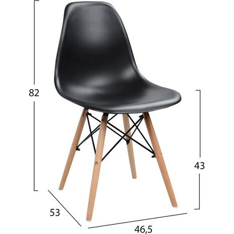 ΣΕΤ ΤΡΑΠΕΖΑΡΙΑΣ 5ΤΜΧ HM10346 ΤΡΑΠΕΖΙ 140x80x76 cm & 4 ΚΑΡΕΚΛΕΣ TWIST