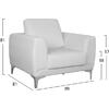 ΠΟΛΥΘΡΟΝΑ KENZIE HM3121.12 ΜΕ ΛΕΥΚΟ PU 89x81x81 εκ.