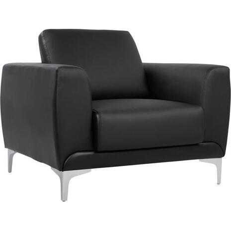 ΠΟΛΥΘΡΟΝΑ KENZIE HM3121.11 ΜΕ ΜΑΥΡΟ PU 89x81x81 εκ. (Μαύρο)