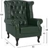 ΠΟΛΥΘΡΟΝΑ-ΜΠΕΡΖΕΡΑ T.CHESTERFIELD POLINA HM0053.08 PU ΚΥΠΑΡΙΣΣΙ 83x79x104 εκ (Κυπαρισσί)