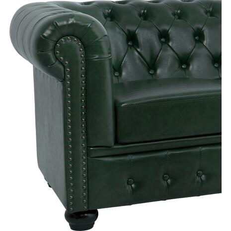 ΚΑΝΑΠΕΣ 3ΘΕΣΙΟΣ T.CHESTERFIELD HM3009.08 ΤΕΧΝΟΔΕΡΜΑ ΚΥΠΑΡΙΣΣΙ 208x90x73 εκ.
