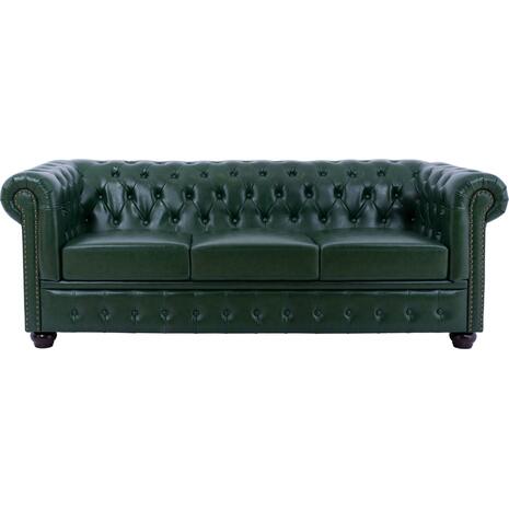 ΚΑΝΑΠΕΣ 3ΘΕΣΙΟΣ T.CHESTERFIELD HM3009.08 ΤΕΧΝΟΔΕΡΜΑ ΚΥΠΑΡΙΣΣΙ 208x90x73 εκ.
