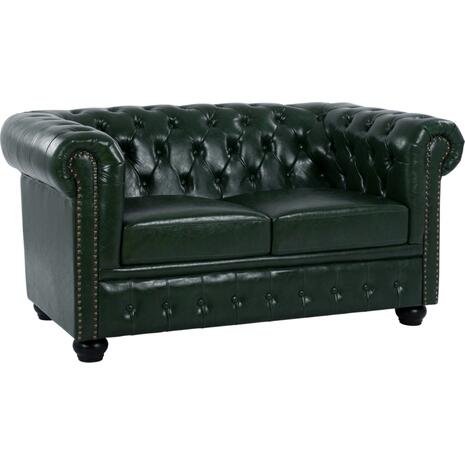 ΚΑΝΑΠΕΣ 2ΘΕΣΙΟΣ T.CHESTERFIELD HM3010.08 ΤΕΧΝΟΔΕΡΜΑ ΚΥΠΑΡΙΣΣΙ 150x90x72 εκ.