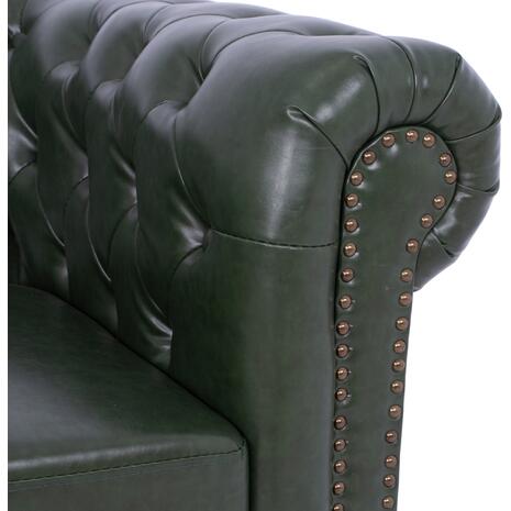 ΚΑΝΑΠΕΣ 2ΘΕΣΙΟΣ T.CHESTERFIELD HM3010.08 ΤΕΧΝΟΔΕΡΜΑ ΚΥΠΑΡΙΣΣΙ 150x90x72 εκ.