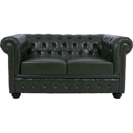 ΚΑΝΑΠΕΣ 2ΘΕΣΙΟΣ T.CHESTERFIELD HM3010.08 ΤΕΧΝΟΔΕΡΜΑ ΚΥΠΑΡΙΣΣΙ 150x90x72 εκ.