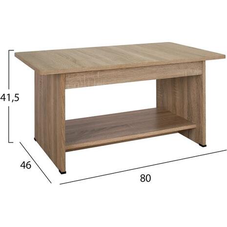 ΤΡΑΠΕΖΑΚΙ ΣΑΛΟΝΙΟΥ HAYDEN HM2286.02 ΣΕ ΧΡΩΜΑ SONAMA 80x46x41,5