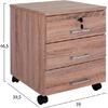 ΣΥΡΤΑΡΙΕΡΑ ΓΡΑΦΕΙΟΥ HAYDEN HM2282.02 ΣΕ SONAMA ΧΡΩΜΑ 39.5x40x46.5Υεκ