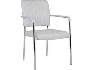 ΚΑΡΕΚΛΑ QUESTA ΜΕ ΜΠΡΑΤΣΑ HM1070.02 ΛΕΥΚΗ 56,5x59x85 cm (σετ 4 τεμαχίων)