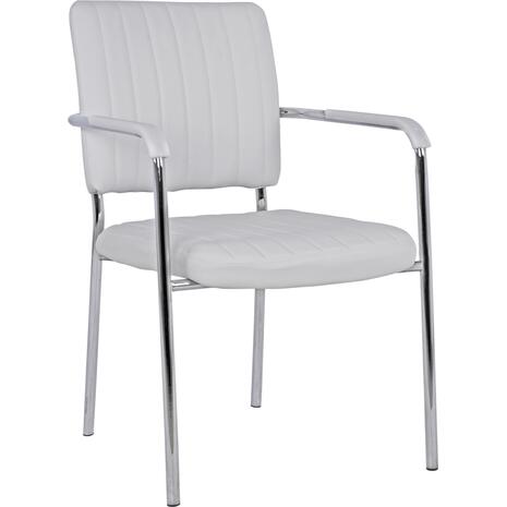 ΚΑΡΕΚΛΑ QUESTA ΜΕ ΜΠΡΑΤΣΑ HM1070.02 ΛΕΥΚΗ 56,5x59x85 cm (σετ 4 τεμαχίων)