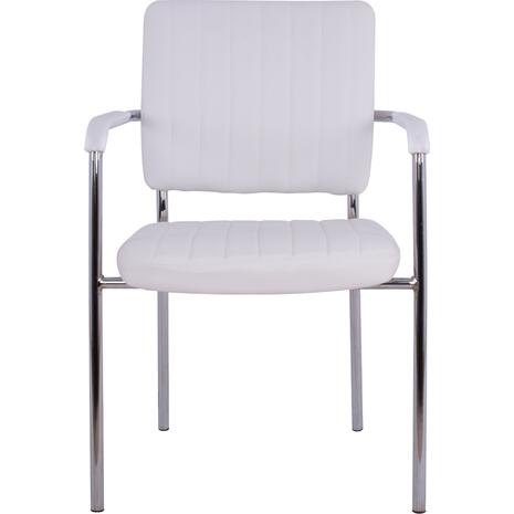 ΚΑΡΕΚΛΑ QUESTA ΜΕ ΜΠΡΑΤΣΑ HM1070.02 ΛΕΥΚΗ 56,5x59x85 cm (σετ 4 τεμαχίων)