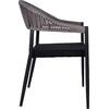 ΠΟΛΥΘΡΟΝΑ ΑΛΟΥΜΙΝΙΟΥ RAINA ΓΚΡΙ HM5299.02 ΜΕ ROUND WICKER ΑΝΟΙΧΤΟ ΓΚΡΙ 56x55x76Υεκ.