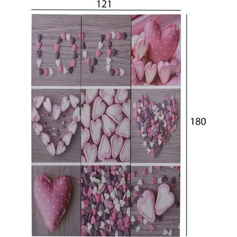 ΠΑΡΑΒΑΝ ΤΡΙΦΥΛΛΟ ΔΥΟ ΟΨΕΩΝ ΣΕ ΚΑΜΒΑ HM8141 LOVE 180x121x2.5 εκ