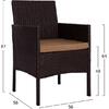 ΣΕΤ ΣΑΛΟΝΙ 4ΤΜΧ ΚΑΦΕ RATTAN HM5290.01 ΜΕ ΜΑΞΙΛΑΡΙΑ