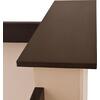ΓΡΑΦΕΙΟ ΥΠΟΔΟΧΗΣ DALTON HM2068.01 ΜΕΛΑΜΙΝΗ ΣΕ WENGE-ΜΠΕΖ 240x80x106Υεκ.