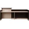 ΓΡΑΦΕΙΟ ΥΠΟΔΟΧΗΣ DALTON HM2068.01 ΜΕΛΑΜΙΝΗ ΣΕ WENGE-ΜΠΕΖ 240x80x106Υεκ.
