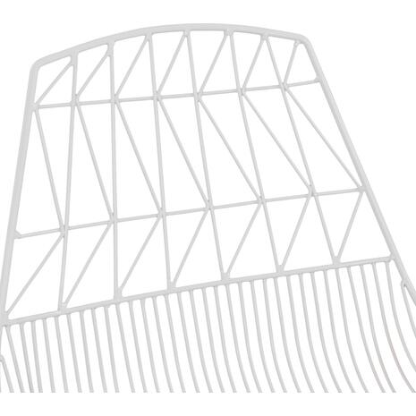ΚΑΡΕΚΛΑ ΜΕΤΑΛΛΙΚΗ ΛΕΥΚΗ ICARUS HM8010.02 54x57x79cm (Λευκό)