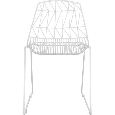 ΚΑΡΕΚΛΑ ΜΕΤΑΛΛΙΚΗ ΛΕΥΚΗ ICARUS HM8010.02 54x57x79cm (Λευκό)