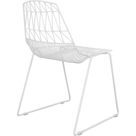 ΚΑΡΕΚΛΑ ΜΕΤΑΛΛΙΚΗ ΛΕΥΚΗ ICARUS HM8010.02 54x57x79cm (Λευκό)