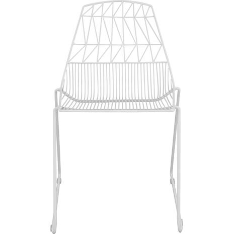 ΚΑΡΕΚΛΑ ΜΕΤΑΛΛΙΚΗ ΛΕΥΚΗ ICARUS HM8010.02 54x57x79cm (Λευκό)