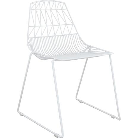 ΚΑΡΕΚΛΑ ΜΕΤΑΛΛΙΚΗ ΛΕΥΚΗ ICARUS HM8010.02 54x57x79cm (Λευκό)