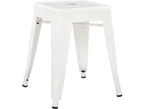 ΣΚΑΜΠΩ ΜΕΤΑΛΛΙΚΟ HM0096.21 MELITA ΣΕ ΧΡΩΜΑ MILK WHITE 39x39x46 εκ.