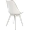ΚΑΡΕΚΛΑ VEGAS HM0033.31 ΠΟΛΥΠΡΟΠΥΛΕΝΙΟΥ-PU- ΛΕΥΚΟ 47,5x55x82 εκ. (σετ 4 τεμαχίων) (Λευκό)