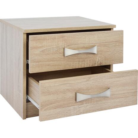 ΚΟΜΟΔΙΝΟ ΜΕ 2 ΣΥΡΤΑΡΙΑ ΚΑΙ ΧΕΡΟΥΛΙ ASHLYN HM2235.02 SONAMA 48x40x42εκ.