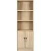 ΒΙΒΛΙΟΘΗΚΗ ΜΕΛΑΜΙΝΗΣ ENSLEY HM2027.03 SONAMA ΜΕ ΧΕΡΟΥΛΙ 60x30x180εκ