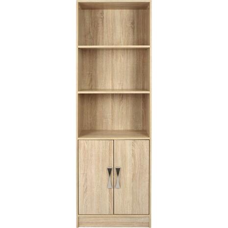 ΒΙΒΛΙΟΘΗΚΗ ΜΕΛΑΜΙΝΗΣ ENSLEY HM2027.03 SONAMA ΜΕ ΧΕΡΟΥΛΙ 60x30x180εκ