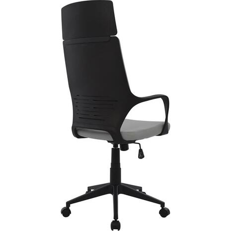 ΚΑΡΕΚΛΑ ΓΡΑΦΕΙΟΥ ANIVIA HM1073.21 ΓΚΡΙ & ΣΚΕΛΕΤΟ ΜΑΥΡΟ 64x61x127 cm (Γκρι)