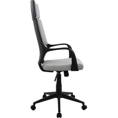ΚΑΡΕΚΛΑ ΓΡΑΦΕΙΟΥ ANIVIA HM1073.21 ΓΚΡΙ & ΣΚΕΛΕΤΟ ΜΑΥΡΟ 64x61x127 cm (Γκρι)