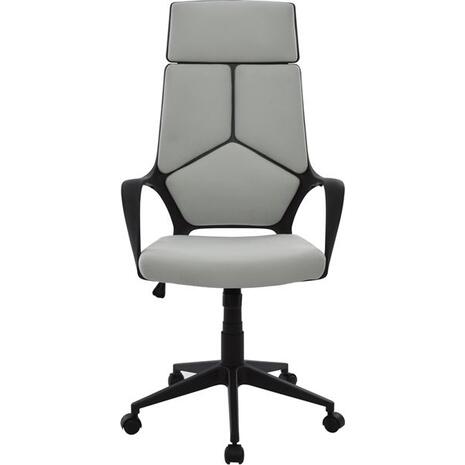 ΚΑΡΕΚΛΑ ΓΡΑΦΕΙΟΥ ANIVIA HM1073.21 ΓΚΡΙ & ΣΚΕΛΕΤΟ ΜΑΥΡΟ 64x61x127 cm (Γκρι)