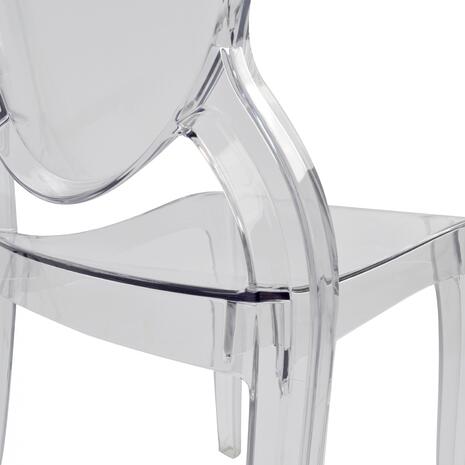 ΚΑΡEΚΛΑ ΤΡΑΠΕΖΑΡΙΑΣ ΑΚΡΥΛΙΚΗ ARAMIS HM0170 ΔΙΑΦΑΝΗ 34.5x50x90Υεκ. (σετ 4 τεμαχίων)