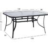ΤΡΑΠΕΖΙ BRUNO 150X90Χ72Υεκ. ΓΚΡΙ ΜΕΤΑΛΛΙΚΟ ΜΕ ΓΥΑΛΙΝΗ ΕΠΙΦΑΝΕΙΑ HM5145.01